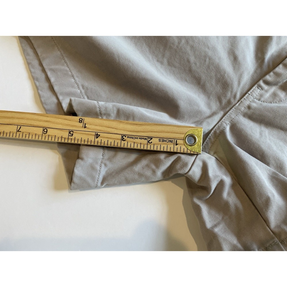 Peter Manning Chino Shorts Men 36 Grey 5 Inch Inseam Cotton Twill Flat Front - Picture 9 of 9